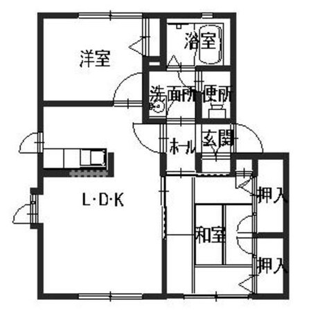 メゾンドール山手Ｃ・Ｄの物件間取画像